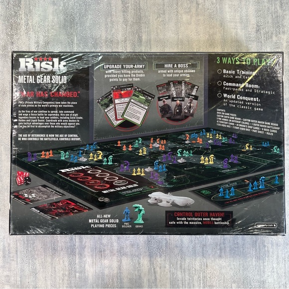 Metal Gear Solid RISK Collector's Edition Strategic Conquest USAopoly New Sealed - Picture 7 of 15